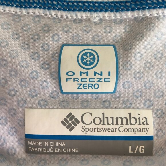 Columbia Omni Freeze Zero Short Slv Top White Sz L - Picture 10 of 12